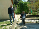 Ezio and Sebastiano relaxing, 2008