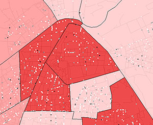 Profilo geodemografico dei pazienti di una clinica odontostomatologica e dei quartieri nella città di Novara [Autore: Maurizio Gibin]